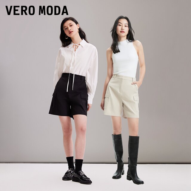 Vero Moda Shorts for Women 2024 Spring and Summer New High Waist Slim Casual Workwear