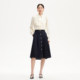 Vero Moda skirt 25 summer new high-waist A-line button decorative denim skirt 325137012
