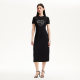Vero Moda Dress for Women 2025 Spring New Letter Embroidery Decorative Straight Dress Comfortable and Casual