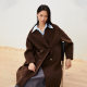 Couture Made woolen 24 autumn and winter new 100% yak velvet long woolen coat 324327006