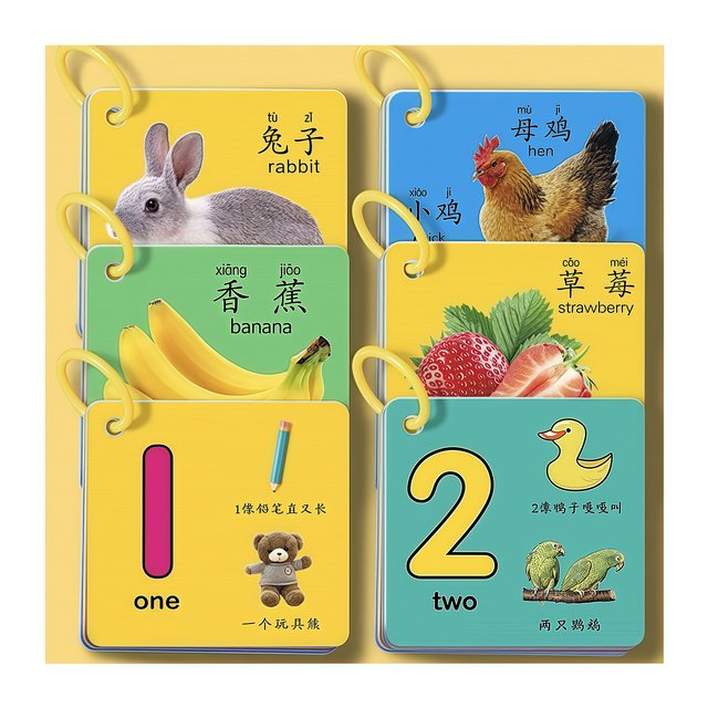 Animal Cards Early Education Enlightenment Book Cognitive Cards Infants and Toddlers Children's Educational Literacy Reading Pictures and Object Toys