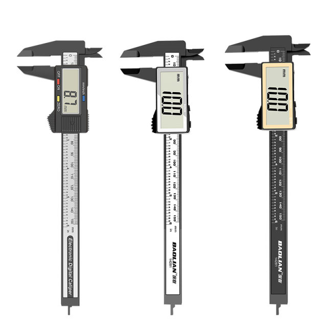 Baolian Vernier Caliper Digital Display Electronic High Precision Jewelry and Art Circle Jade Bracelet Digital Size Measurement Special Ruler
