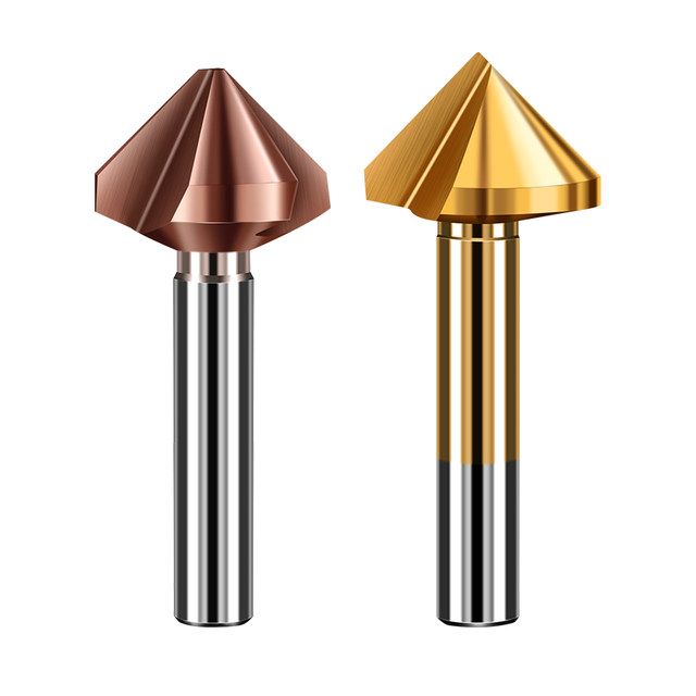 Three-edged chamfering knife 90-degree single-edged new chamfer trimming knife polishing drill 45-degree stainless steel countersunk hole