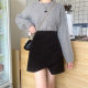 Mao woolen skirt 2021 new foreign aura autumn and winter large size cover belly thin A -line skirt asymmetric pleated skirt
