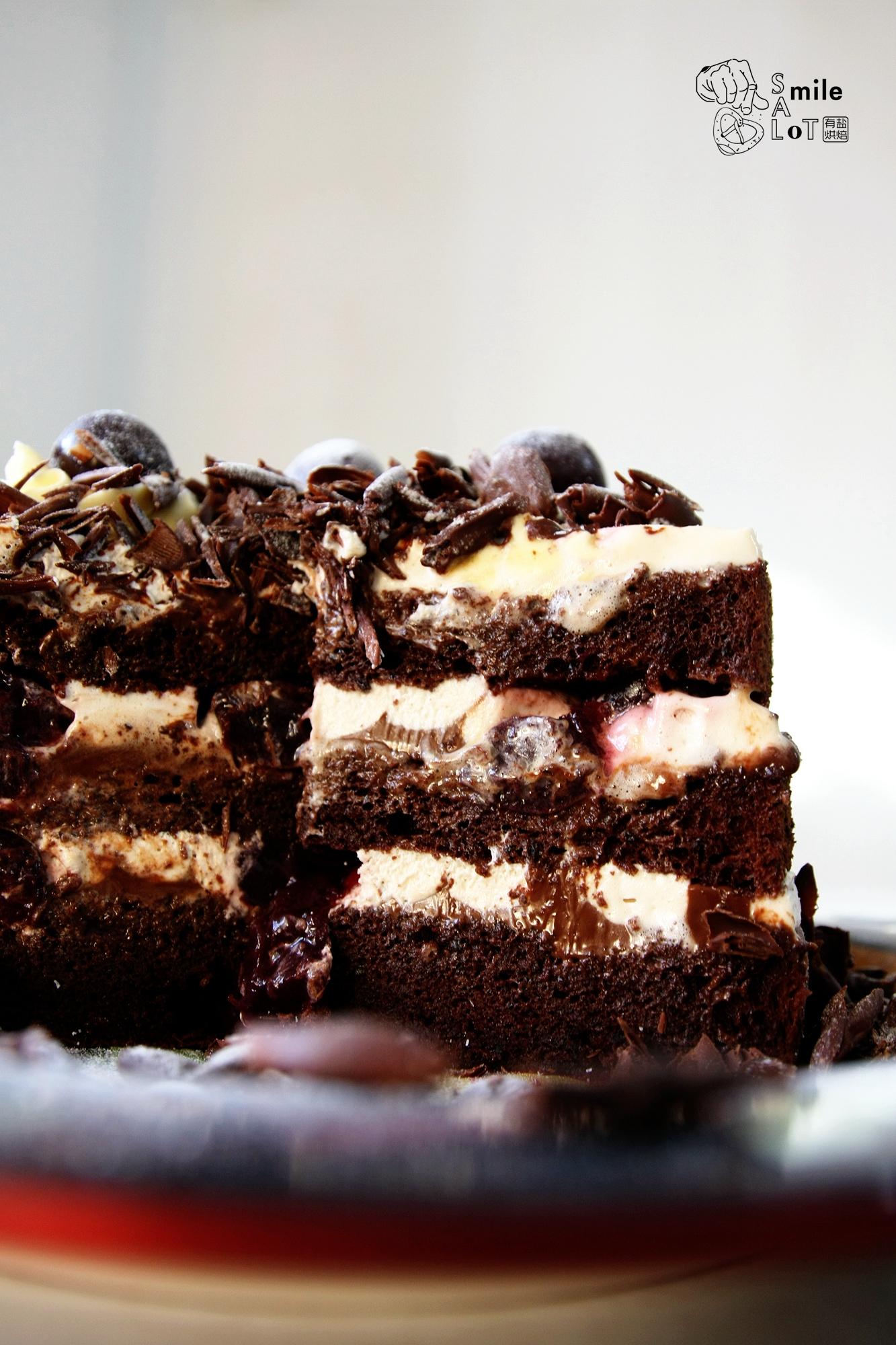 德国黑森林樱桃奶油巧克力裸蛋糕(一磅 只发北京