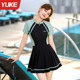 Women's 2025 new one-piece high-end girl with slightly fat meat concealed swimming pool special hot spring swimsuit