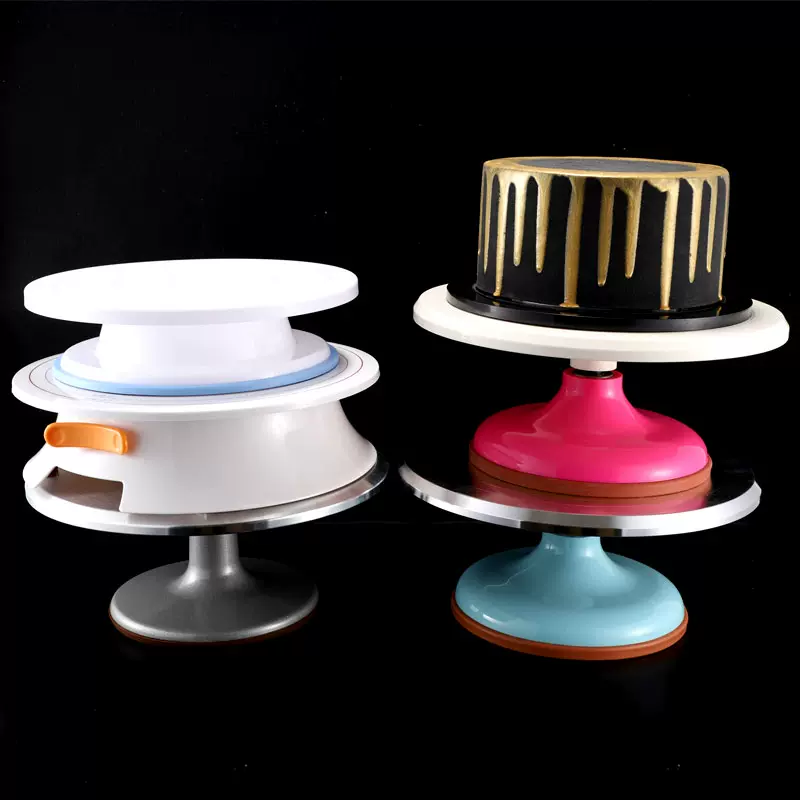 烘焙新手裱花台蛋糕裱花转台abs塑料蛋糕转盘diy蛋糕裱花台