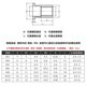 Blind rivet nut simple tool household car license plate iron sheet manual female head flat head blind rivet nut rivet