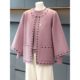 
Middle-aged mother's autumn two-piece set, middle-aged and elderly women's clothing, mother-in-law coat, velvet thickened sweater set