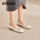 Saturday sheepskin single shoes for women 2025 new autumn women's shoes flat shallow mouth scoop shoes soft sole bean shoes small leather shoes