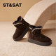 Saturday ethnic style snow boots for women 2025 new winter plus velvet Northeastern cotton shoes non-slip short boots