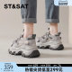 Saturday Daddy Shoes 2025 new spring breathable thick-soled height-enhancing women's shoes, small sports and casual shoes versatile