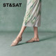 Saturday shallow mouth single shoes summer new pointed toe flat sole comfortable daily shopping women's shoes SSC2114309