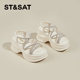 Saturday heel thick-soled sandals for women in summer wear 2025 new style huge and beautiful fashionable thick-heeled women's Roman sandals