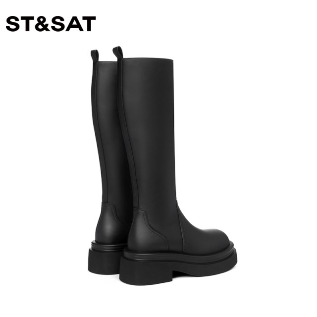 Saturday's fashionable brown knight boots new winter thick-soled heighten over-the-knee boots for women