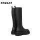 Saturday's fashionable brown knight boots new winter thick-soled heighten over-the-knee boots for women