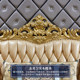 European -style full wood leather sofa high -end American double -sided dense carved sofa U -shaped leather sofa new

