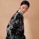 Ruyi Lianyun full wool double-sided wool coat for women new Chinese style printed buckle short coat