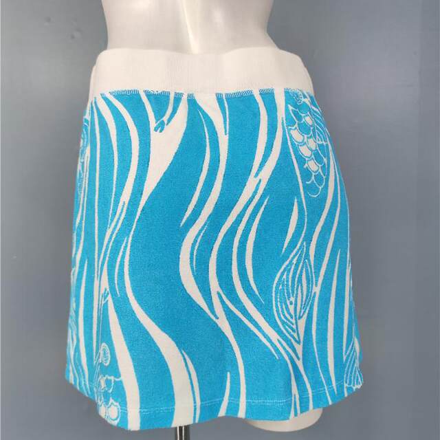 Foreign trade single LI home high waist slimming exquisite printed cotton summer short sports casual sexy fashionable skirt