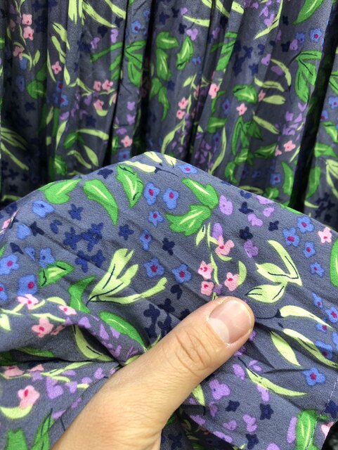 Purple floral chiffon skirt for women in summer flowing long skirt for slim A-line mid-length pleated print skirt
