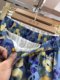 Retro floral lantern skirt for women 2025 spring and summer two-piece splicing A-line umbrella skirt fashionable comfortable pocket cotton skirt