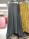 Lazy temperament Black cotton skirt Female drooping A -line skirt super soft, comfortable versatile long skirt autumn
