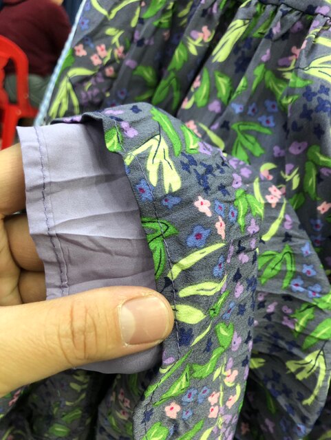 Purple floral chiffon skirt for women in summer flowing long skirt for slim A-line mid-length pleated print skirt