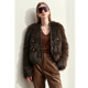 Amii2024 winter new style modern warm V-neck imitation fox fur fur coat women's metal buckle loose top