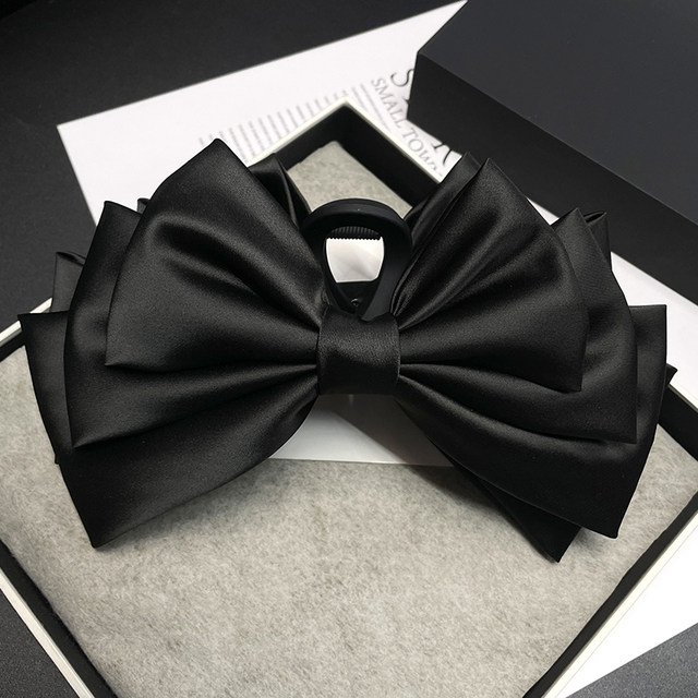 Extra large hair clip with bow hairpin headgear shark clip hairpin hair grab new style hair clip for women with large hair volume