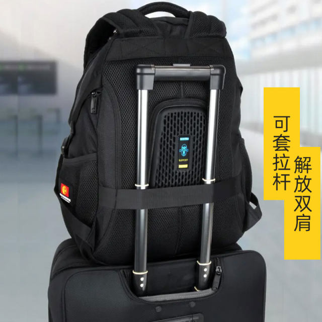 Suissewin shoulder bag business large capacity travel backpack men's computer bag leisure student school bag women's fashion