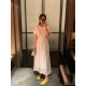 NAZ's large-size summer new high-waist slim knitted spliced ​​fat mm temperament dress