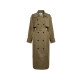 NAZ's large size 2025 spring new British style mid-length over-knee lapel fat mm fashion windbreaker jacket
