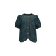 NAZ's large size summer new puff sleeve fat mm Hong Kong style age-reducing loose denim jacket