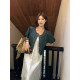 NAZ's large size summer new puff sleeve fat mm Hong Kong style age-reducing loose denim jacket