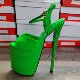 Summer fish mouth sandals pole dance super high heels hot sale 22CM sexy buckle women's shoes solid color 19cm large size open toe