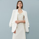 DPLAY 2025 summer new white blazer women's temperament suit