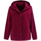 Middle-aged and elderly women's spring and autumn corduroy loose cotton windbreaker new coat solid color hooded jacket corduroy