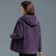 Middle-aged and elderly women's autumn and winter quilted coats grandma's pure cotton printed hooded tops mother's loose clothes thin cotton coats