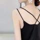Really silk suspender vest female with white beautiful back -to -back, satin, summer small suit mulberry silk bottoming shirt