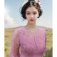 A brief romance Autumn Moon Commuting Fashionable waist-hugging 7-point flap-sleeved temperament skirt with flowing mid-length skirt Spring and autumn new