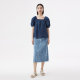 Authentic summer new style zipper placket double side pocket denim skirt women DDQ2BD5126