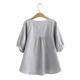 Large size loose Korean version super slim jacquard doll shirt middle-aged mother dressed top fashionable meat covering summer T-shirt t-shirt