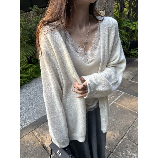 Superniniyy 16-pin adjustable shoulder strap handmade lace suspender vest
