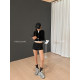 Sports skirt for women in spring American hot girls anti-exposure low waist short slit slim A-line suit hip skirt