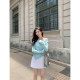 MULVAN gray skirt for women new high-waisted hip A-line skirt versatile anti-exposure skirt pants