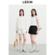 Lecho A version of lace lace shorts 2025 summer new elastic waist wide-leg pants small casual white shorts