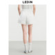 Lecho A version of lace lace shorts 2025 summer new elastic waist wide-leg pants small casual white shorts