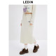 Lecho knitted straight long skirt in autumn new casual mid-length waist skirt American retro skirt