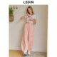 Lecho pure cotton tooling large pocket banana pants spring new conical wide-leg pants covering flesh to make women look slimming women's casual pants
