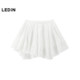 Lecho irregular hollow lace skirt summer new white skirt C1GEF2216
